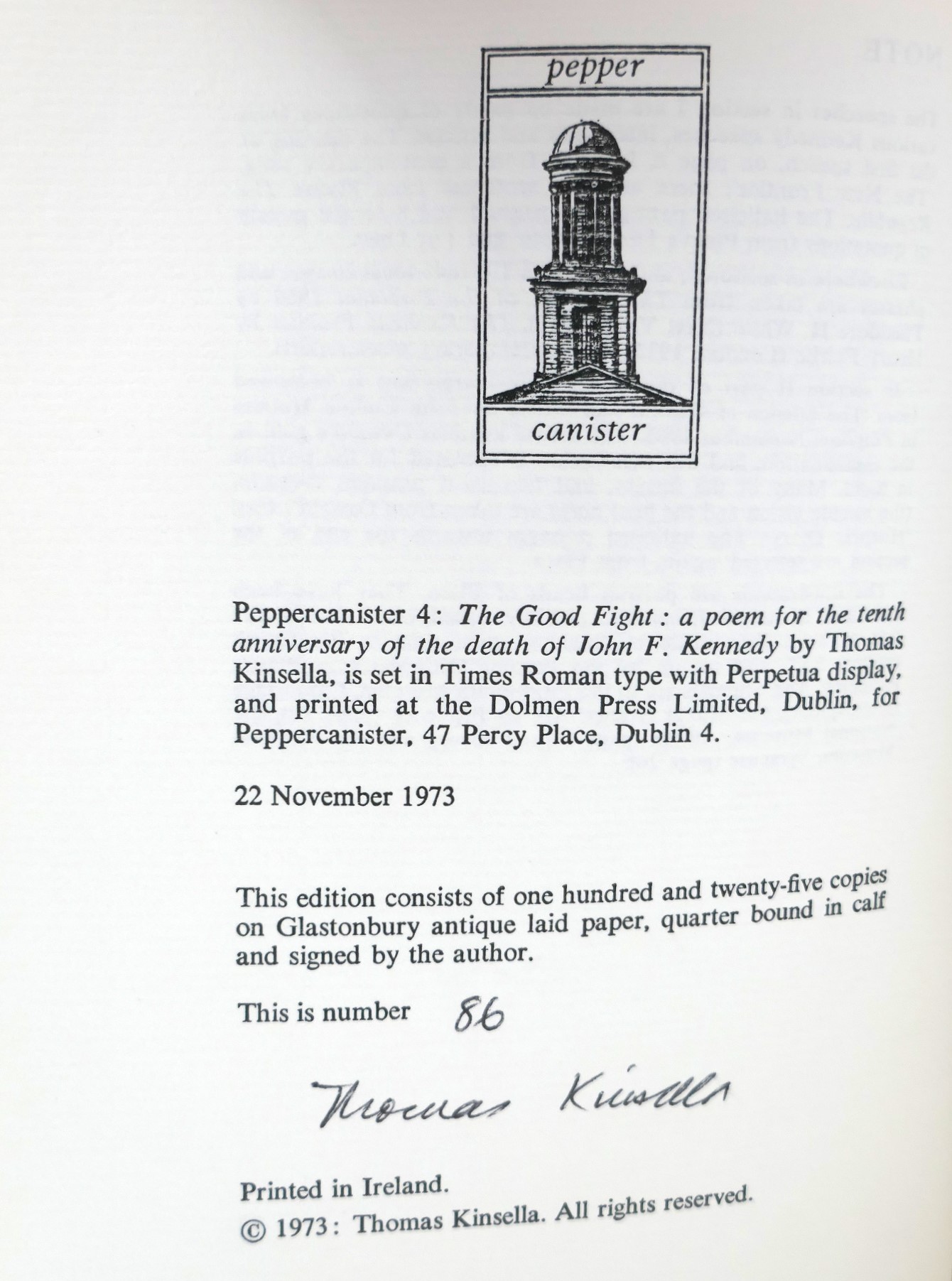 The Good Fight. For John F. Kennedy (1973) - Image 3