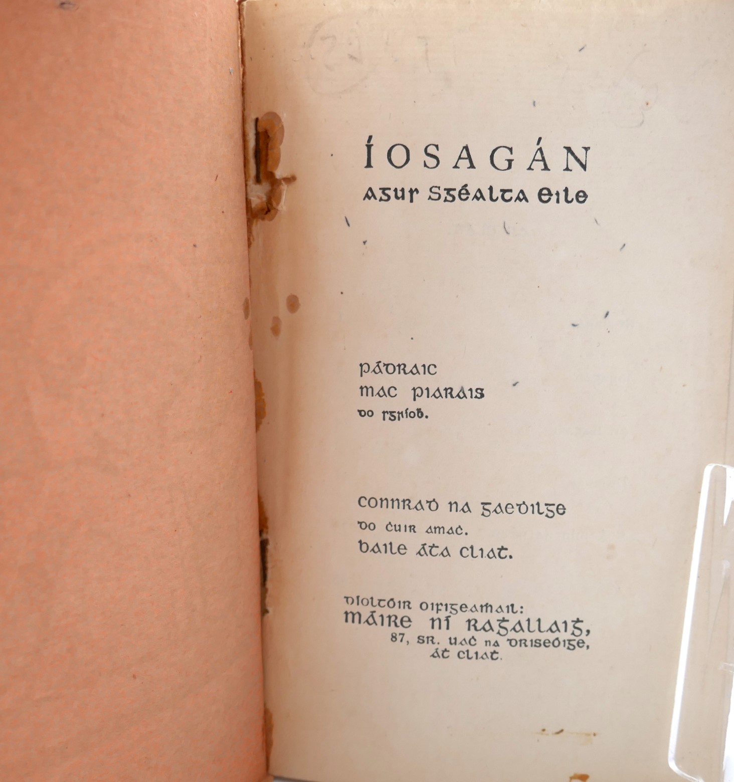 Íosagan agus Scéalta Eile (1920) - Image 2