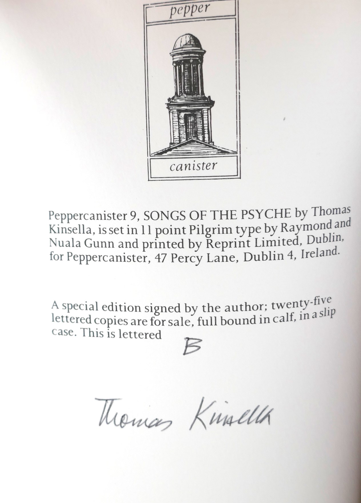 Songs of the Psyche. Limited Edition (1985) - Image 3