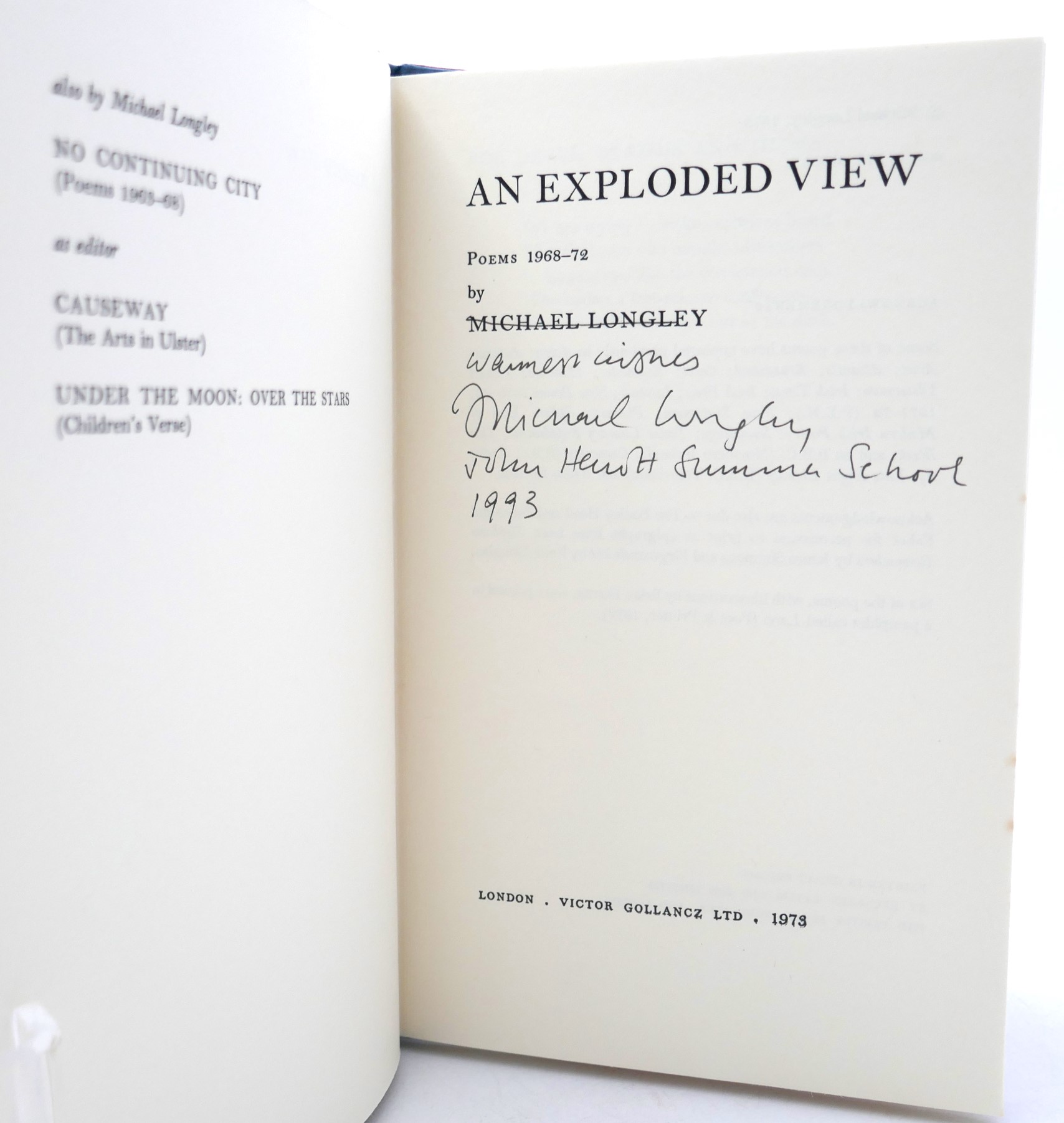 An Exploded View. Inscribed by the Author (1972) - Image 2