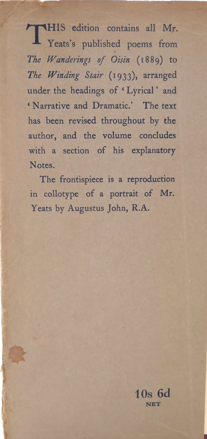 The Collected Poems. Inscribed by the Author (1933) - Image 4