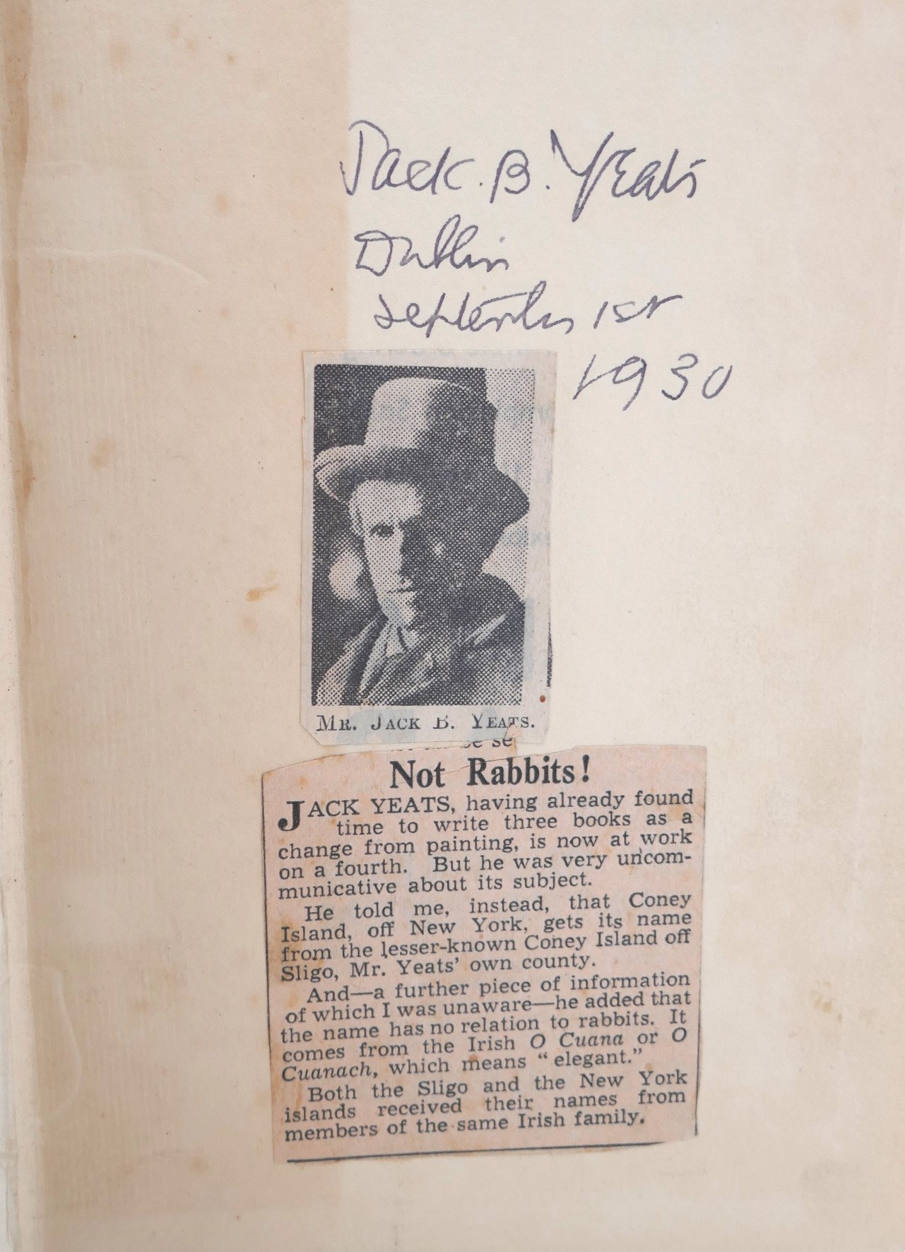 Sligo. Inscribed by the Author (1930) - Image 3