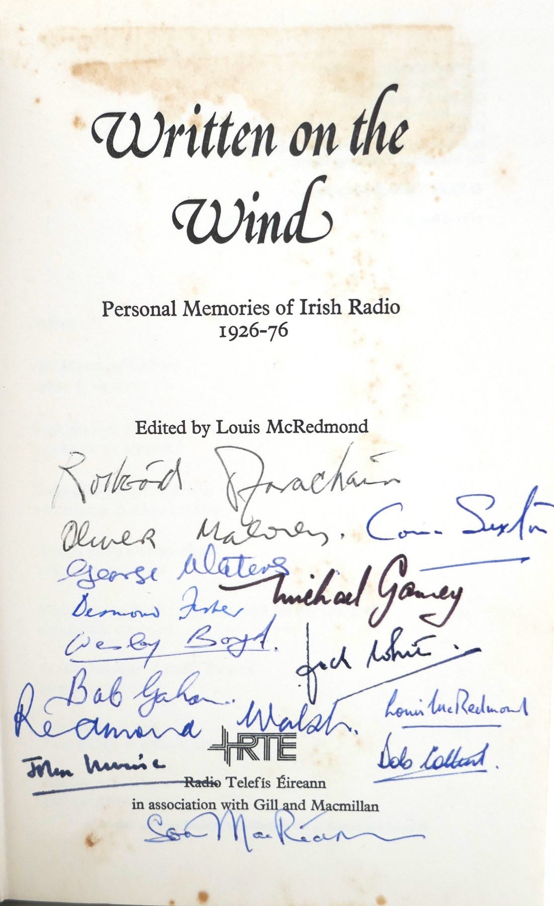 Written on the Wind. Inscribed Copy (1976) - Image 3