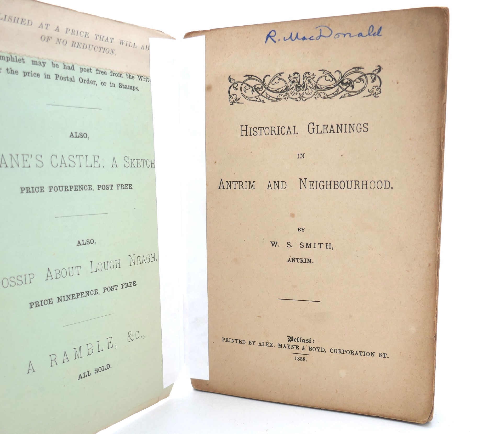 Historical Gleanings in Antrim & Neighbourhood (1888) - Image 2