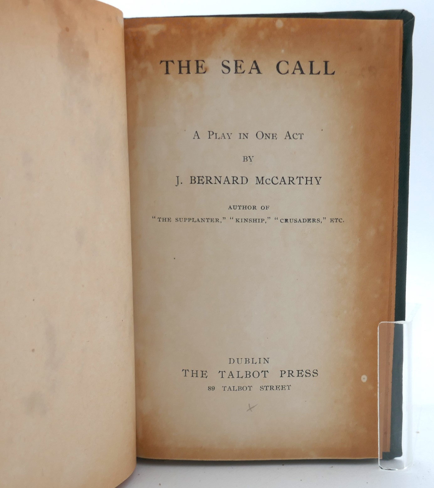 The Sea Call. A Play in One Act (1920) - Image 2