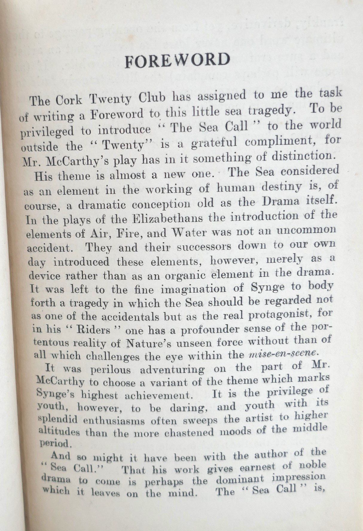The Sea Call. A Play in One Act (1920) - Image 3