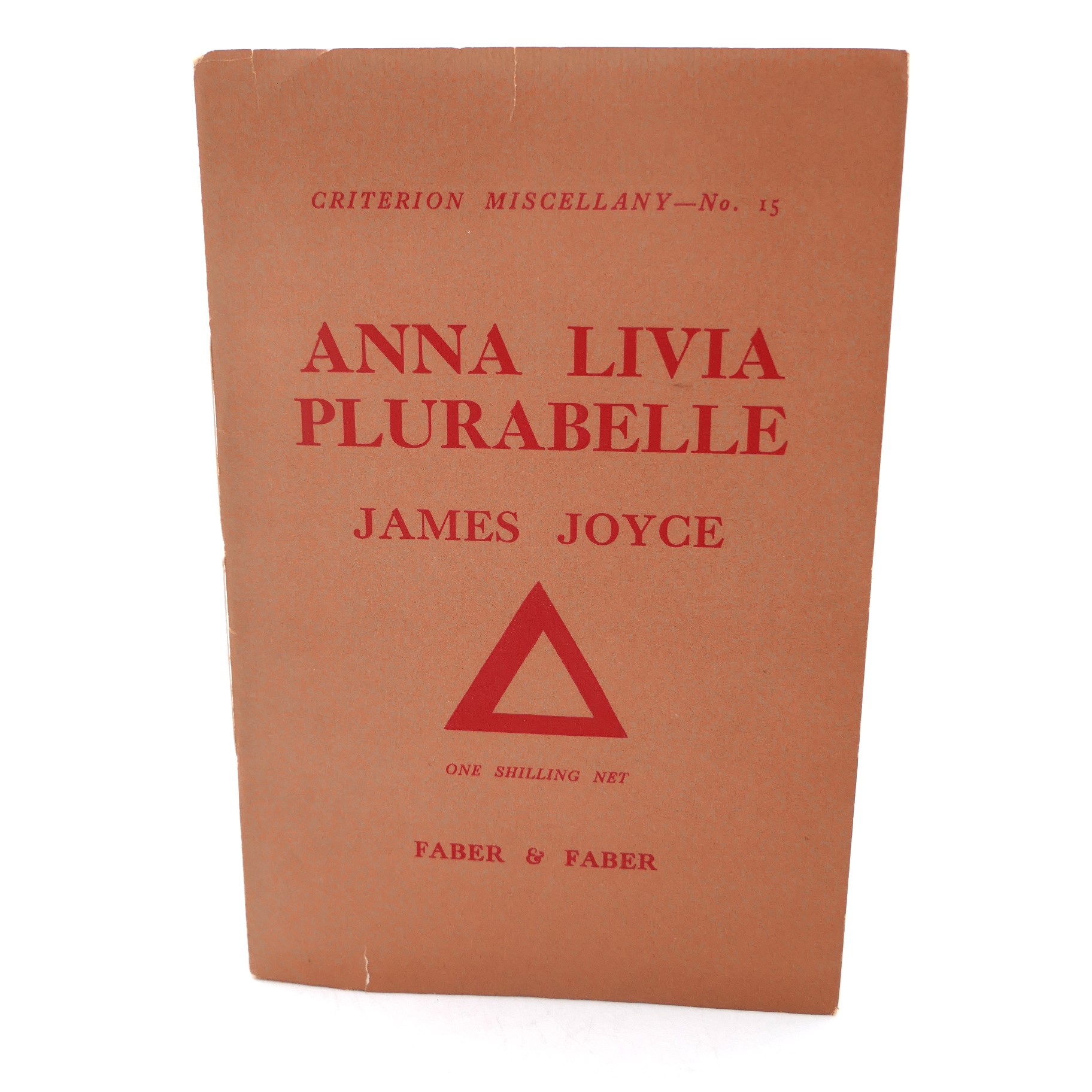 Anna Livia Plurabelle. First Edition in Wrappers (1930)
