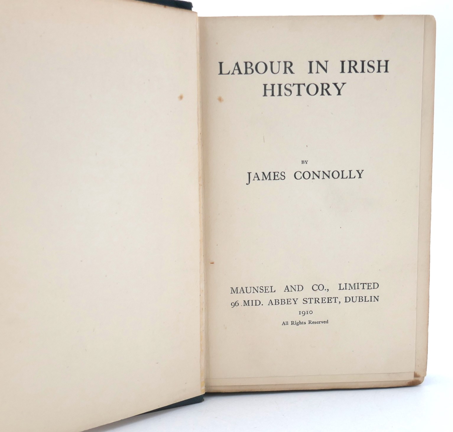 Labour in Irish History. First Edition (1910) - Image 3