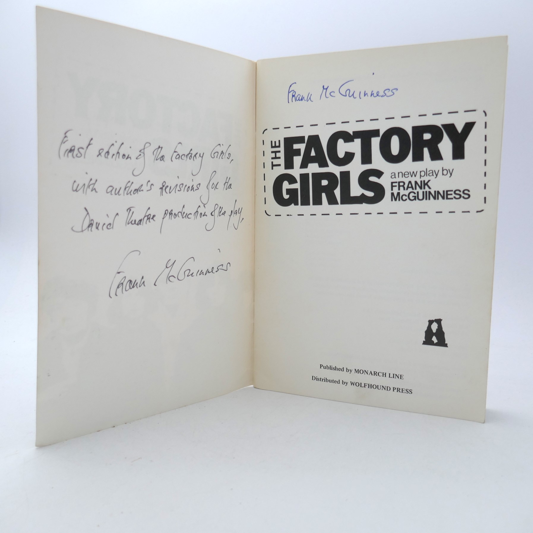 The Factory Girls. Author's Copy (1982) - Image 2
