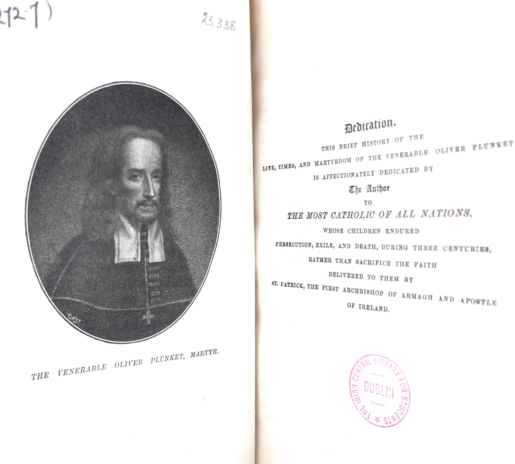 The Life and Times of the Venerable Oliver Plunkett (1897) - Image 2