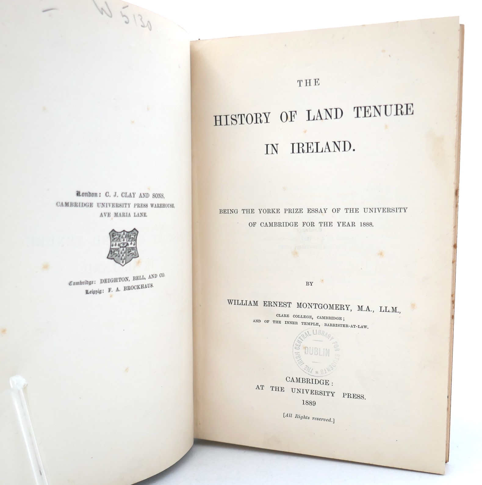 A History of Land Tenure in Ireland (1889) - Image 2