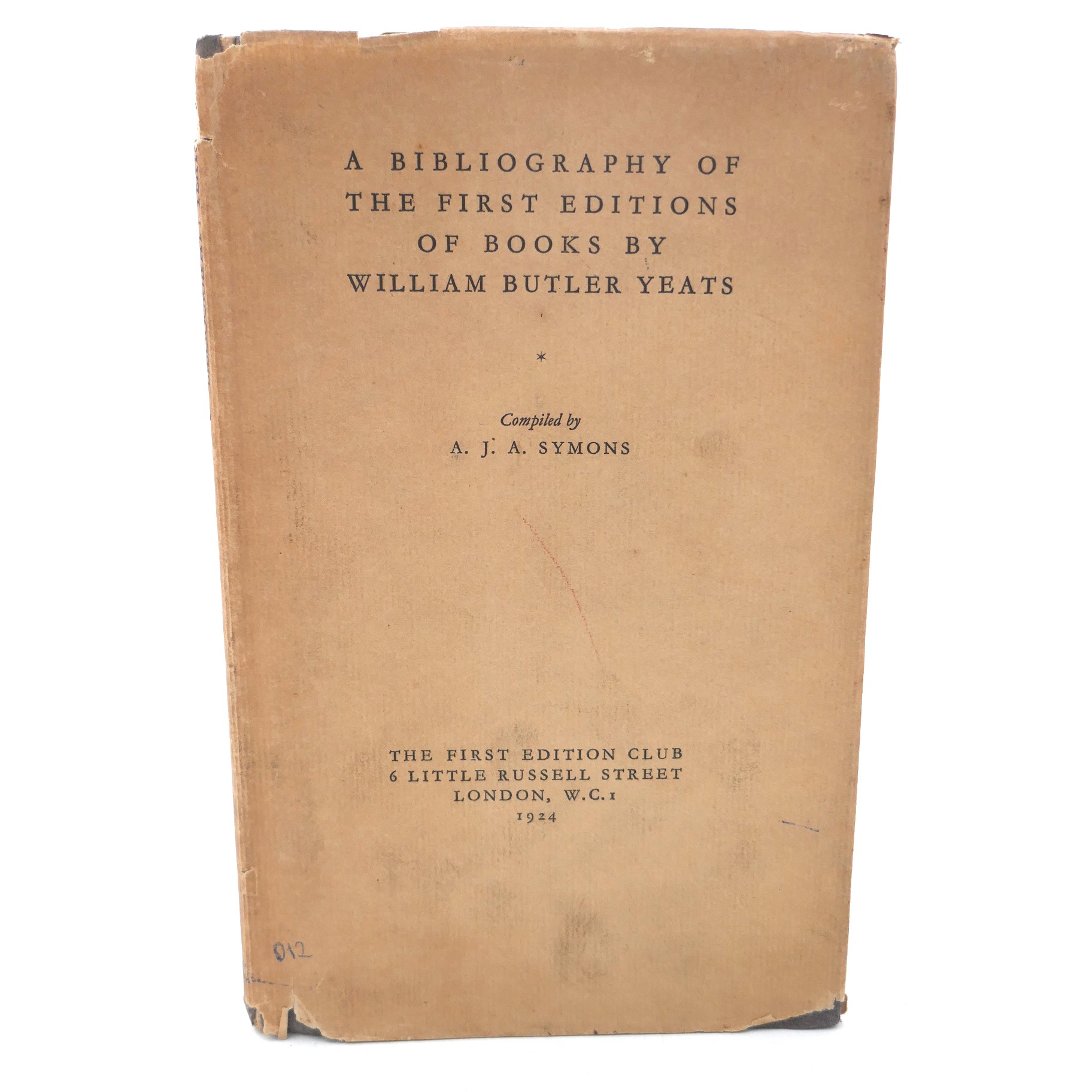 Bibliography of the First Editions of W.B. Yeats (1922)