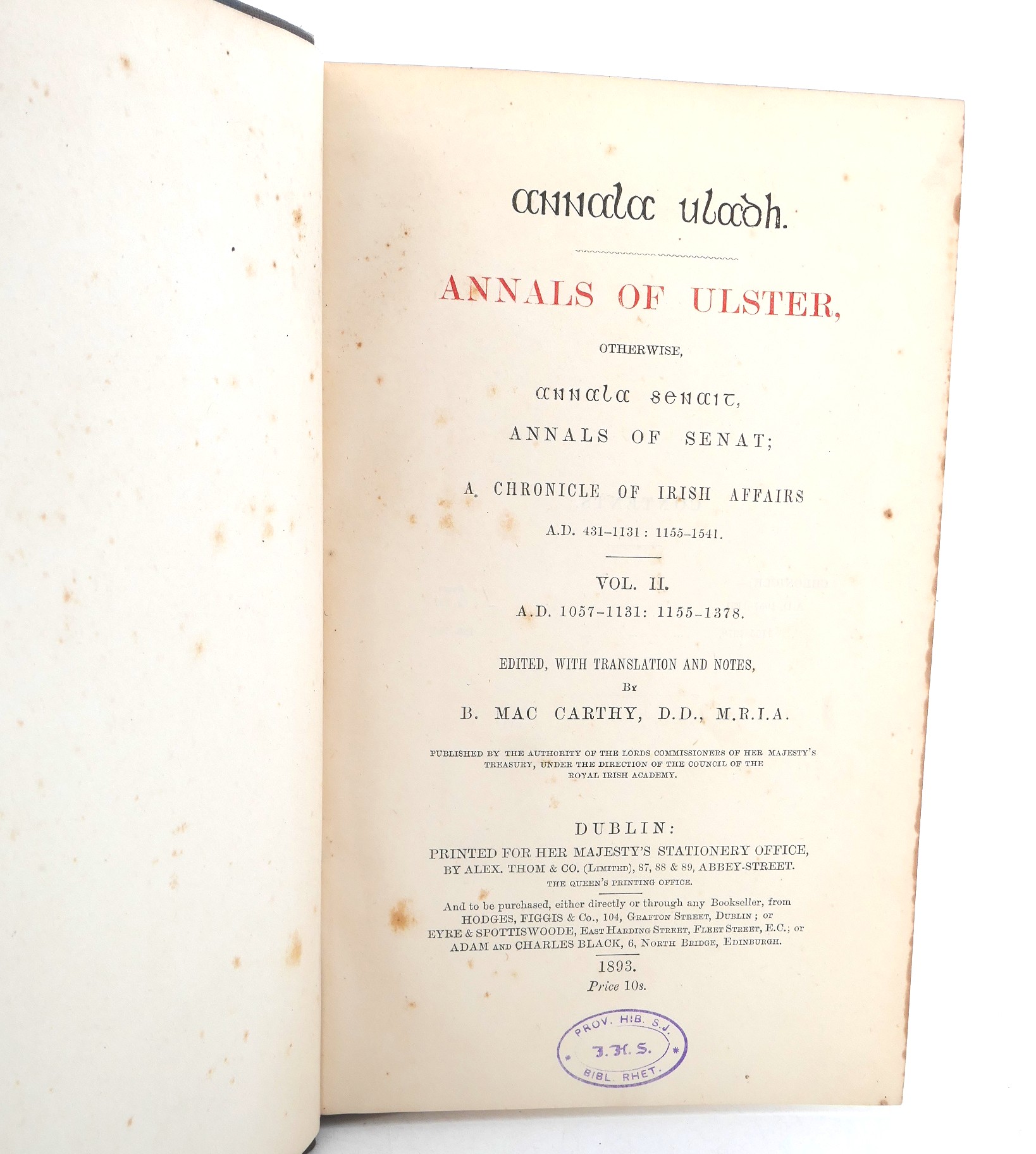 Annals of Ulster. Four Volumes (1897-1901) - Image 3