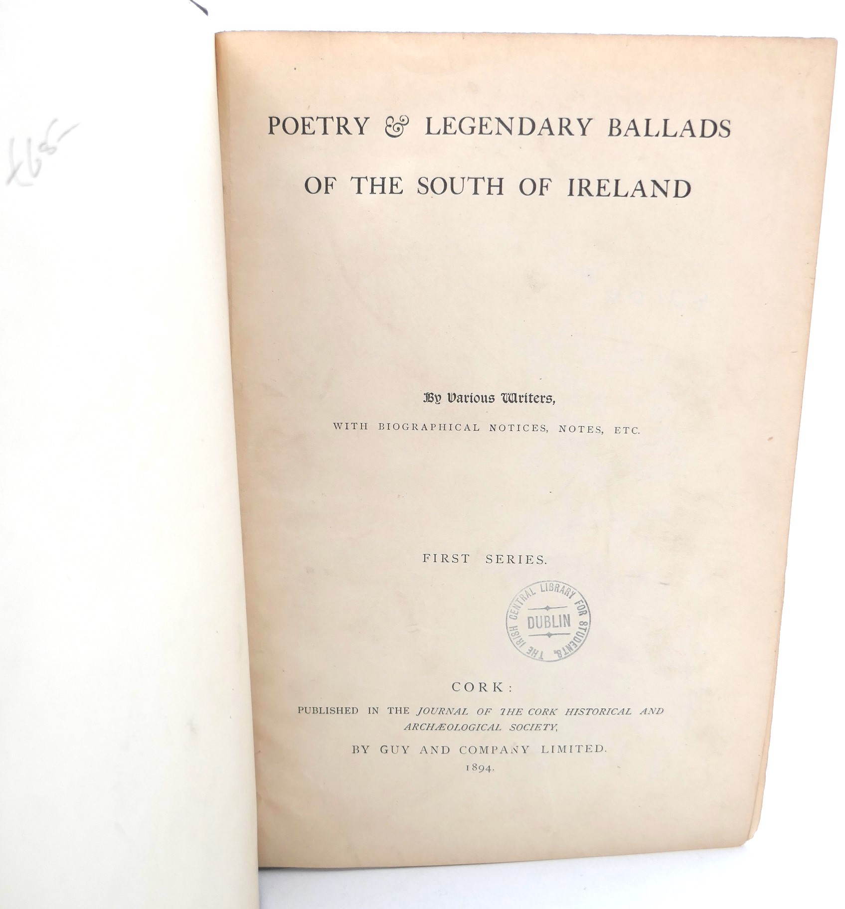 Poetry & Legendary Ballads of the South of Ireland (1894) - Image 2