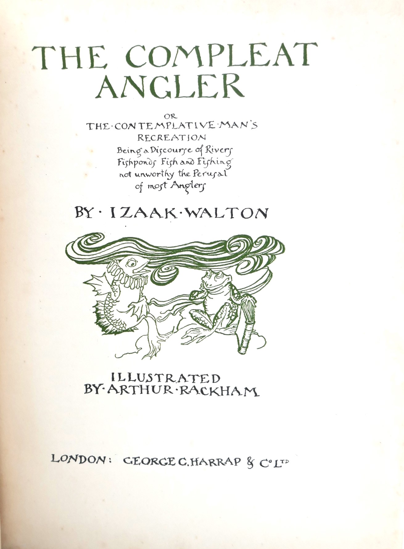 The Complete Angler. Illustrated by Arthur Rackham (1931) - Image 3