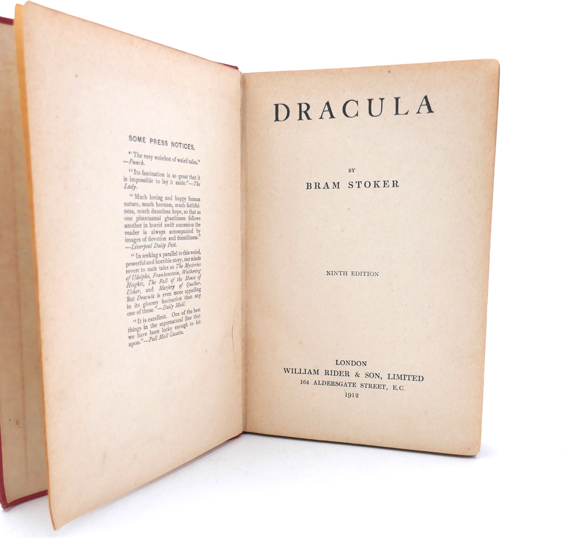 Dracula. Ninth Edition (1912) - Image 3