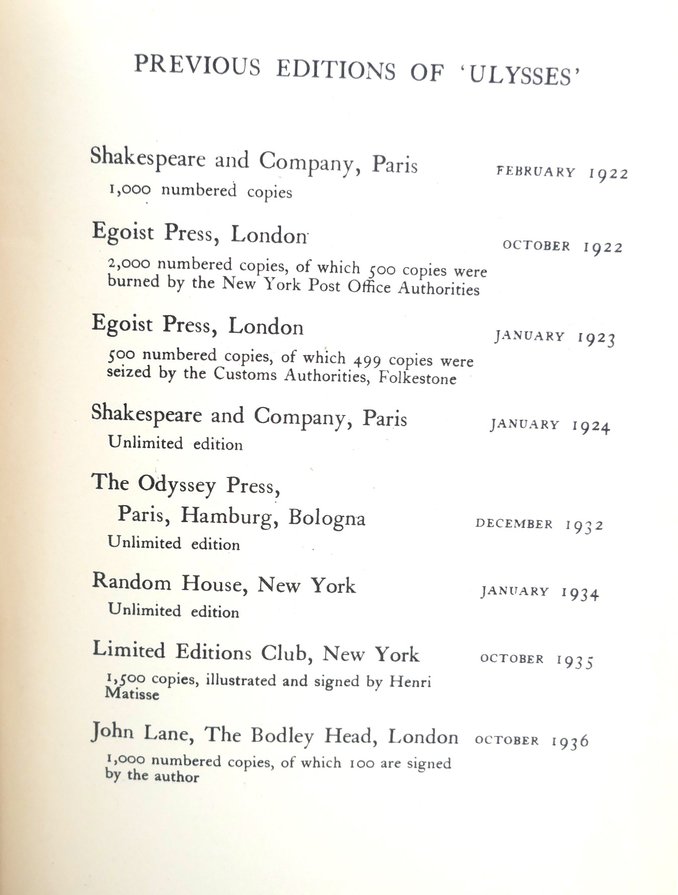 Ulysses. First Trade Edition -UK (1937) - Image 3