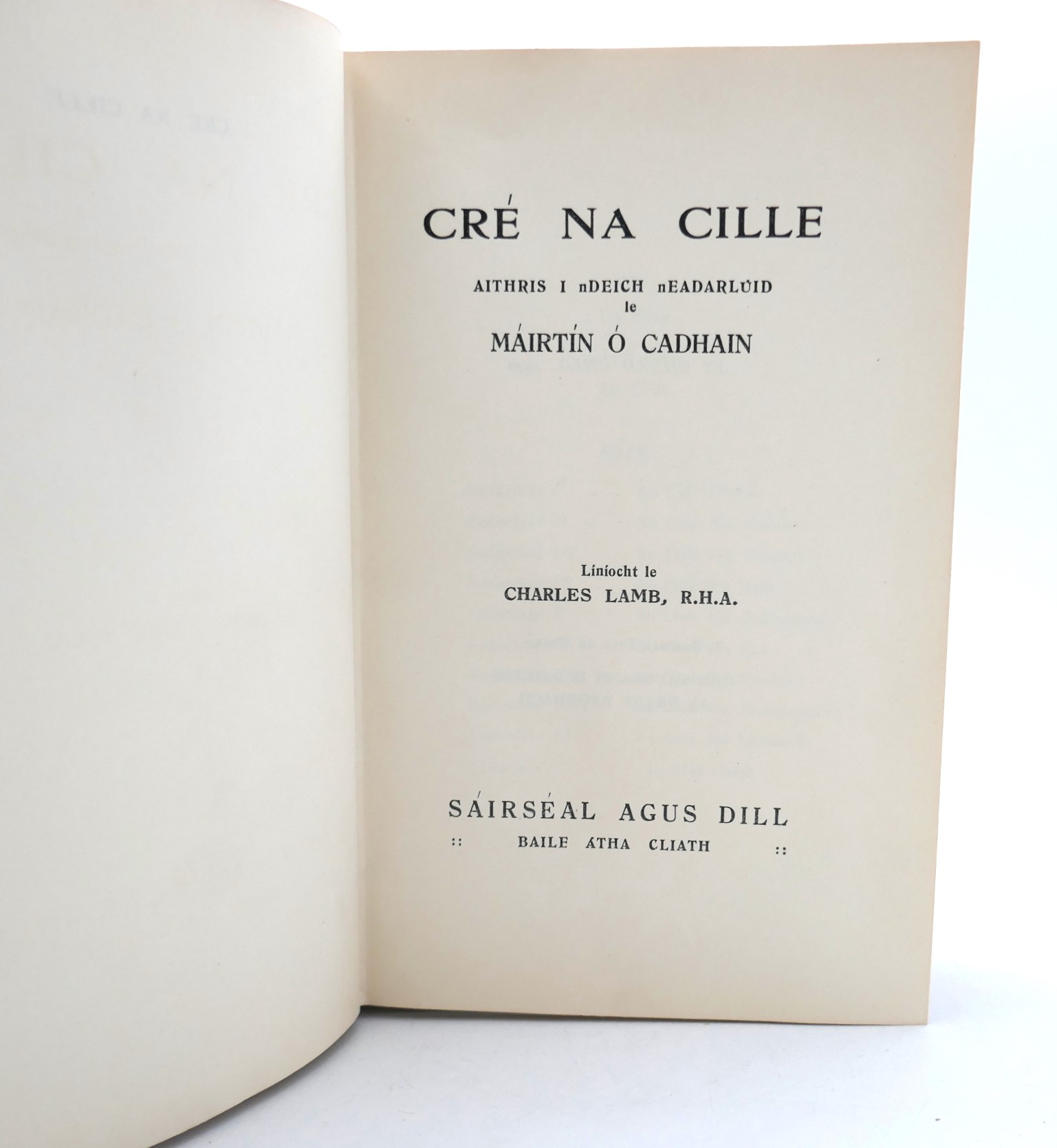 Cré na Cille. First Edition (1949) - Image 2