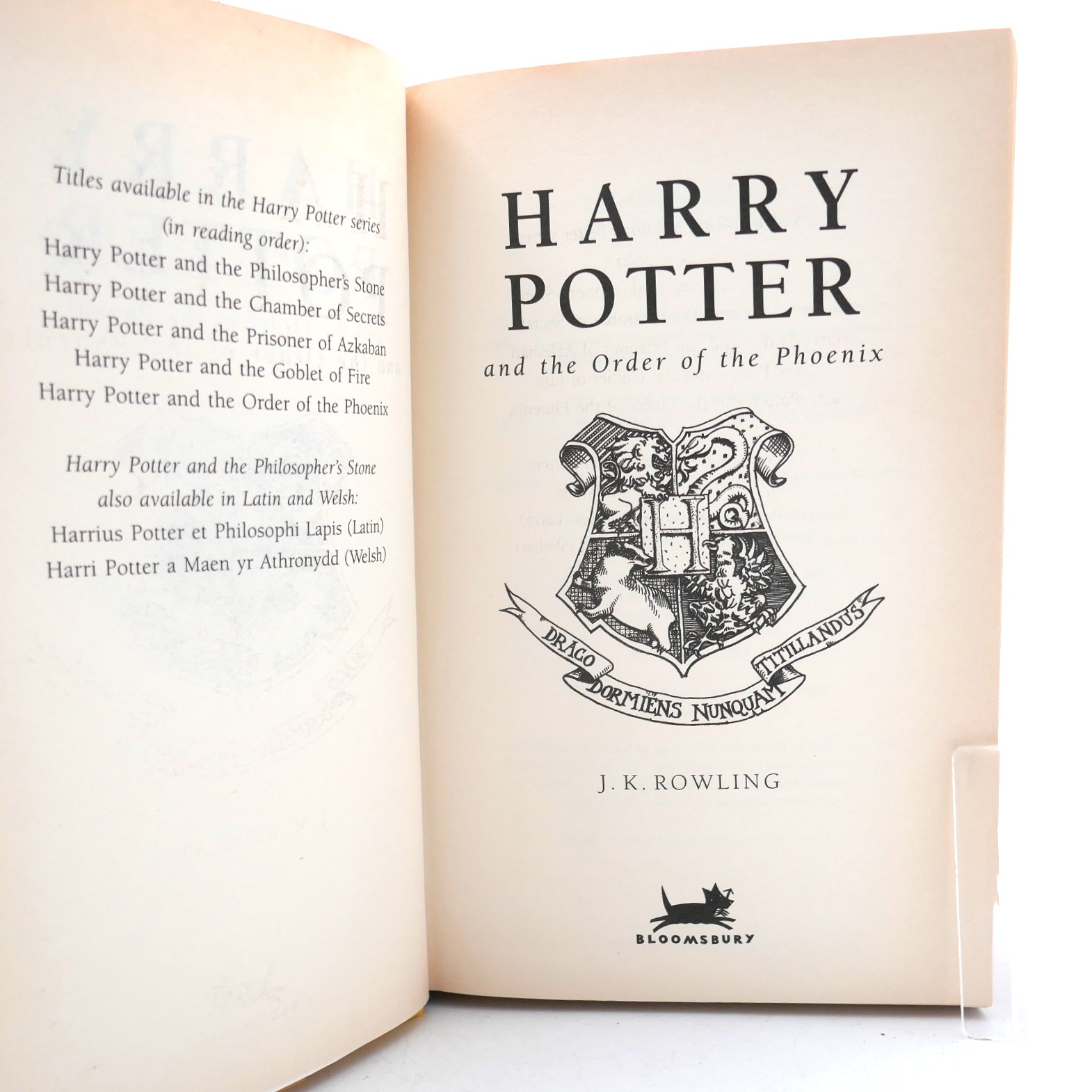 Harry Potter Order of the Phoenix. With Signed Bookplate (2003) - Image 3
