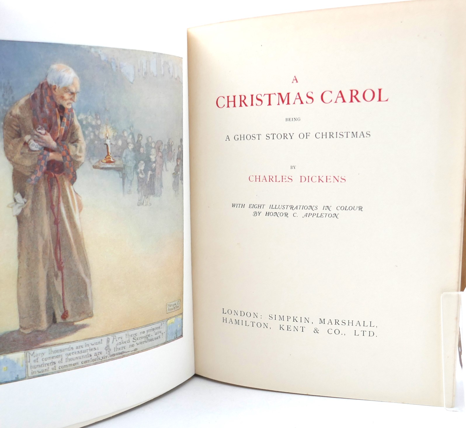 A Christmas Carol. Illustrated by Honor C. Appleton (1914) - Image 2