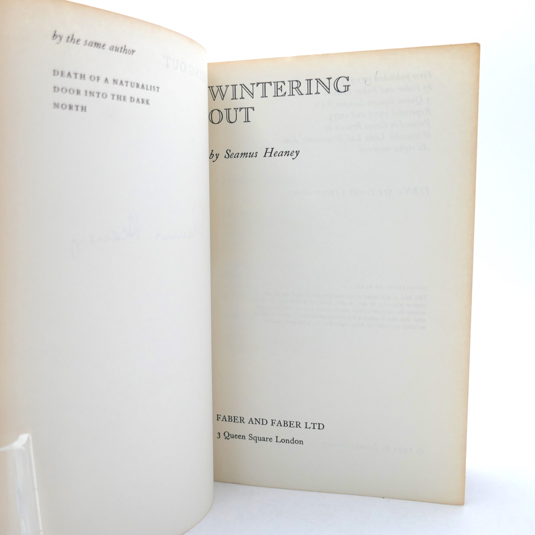 Wintering Out. Third Impression. Signed Copy (1975) - Image 3