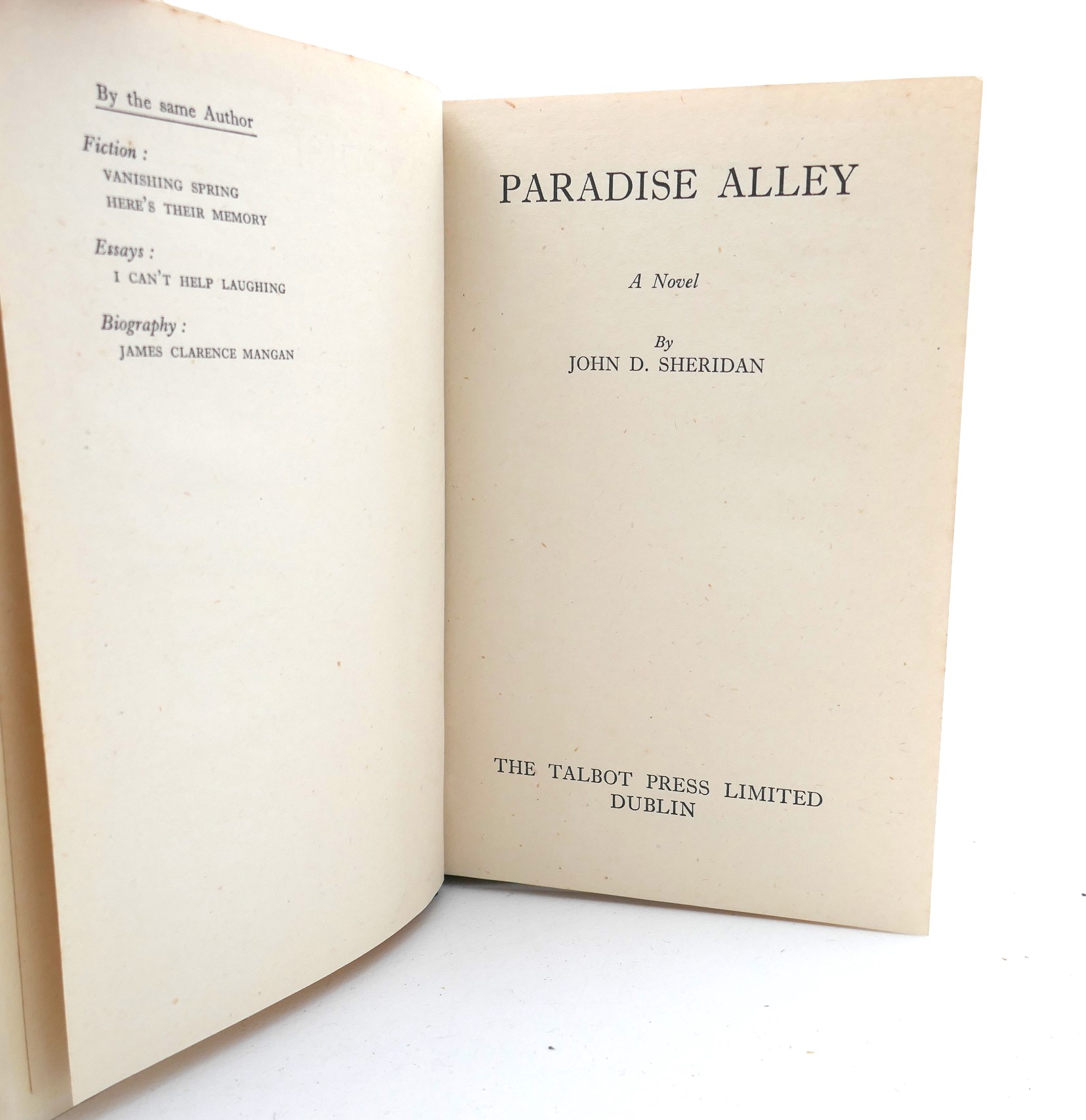 Paradise Alley. Inscribed by the Author (1945) - Image 3