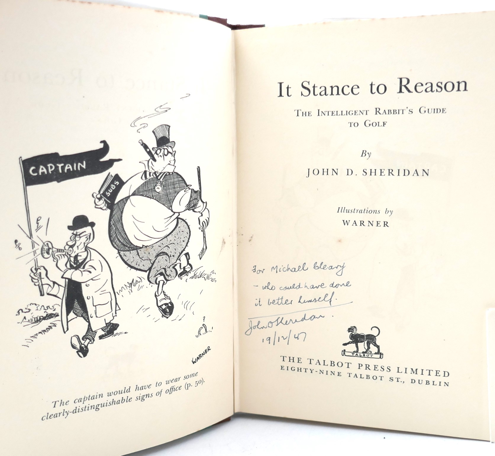It Stance to Reason. Inscribed by the Author (1947) - Image 2