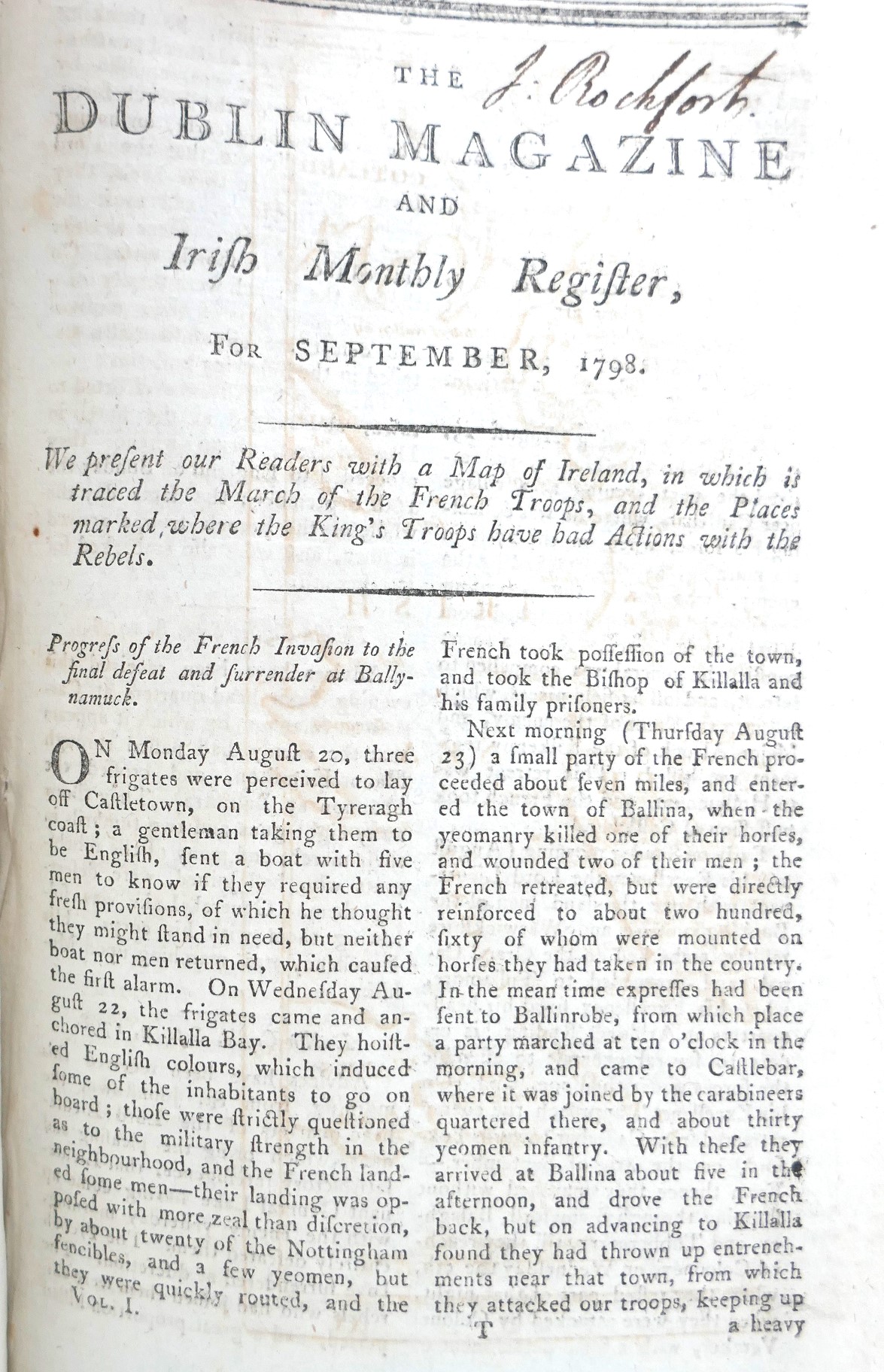 The Dublin Magazine and Irish Monthly Register (1798-1799) - Image 7