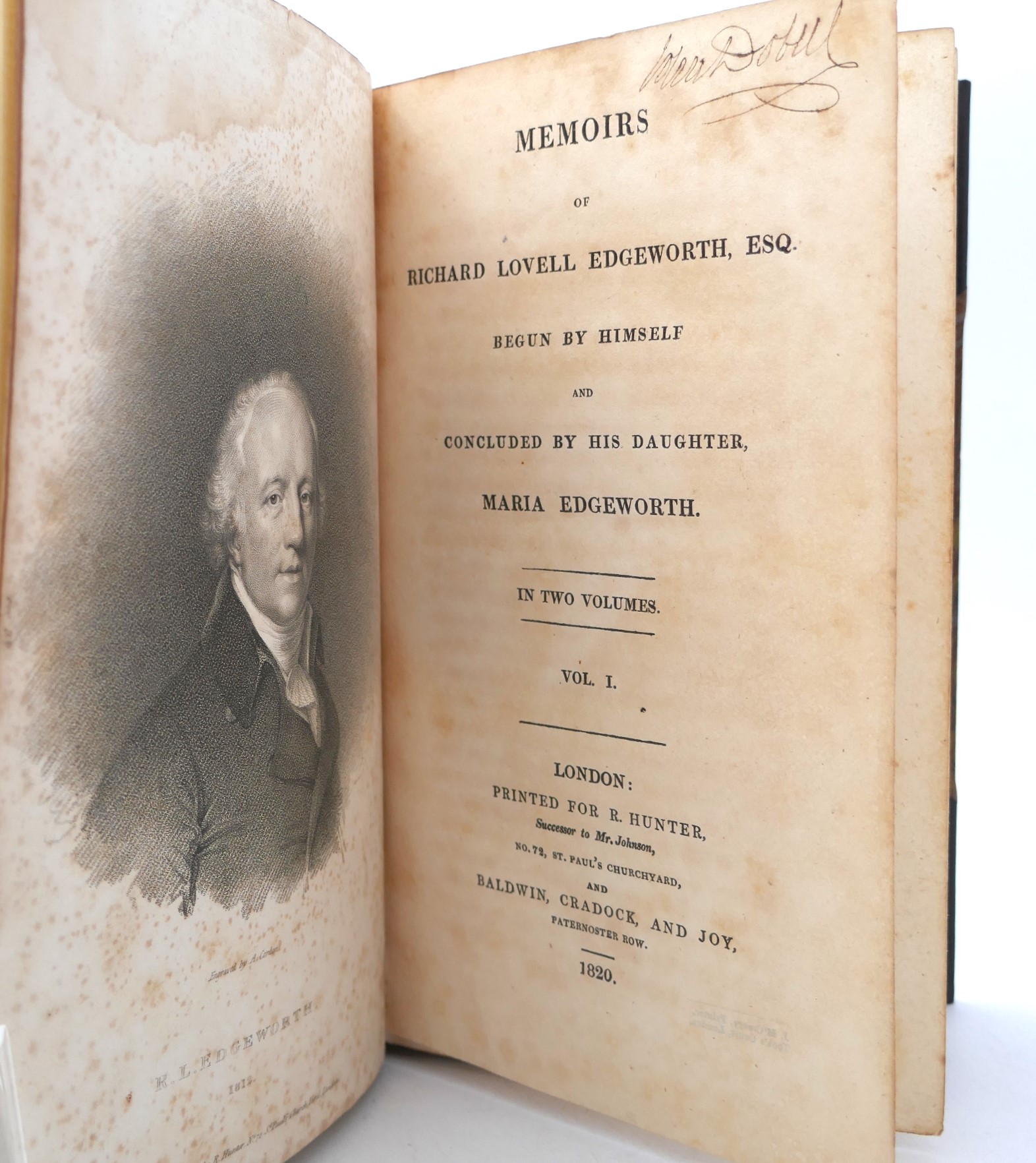 Memoirs of Richard Lovell Edgeworth. Two Volumes (1820) - Image 2