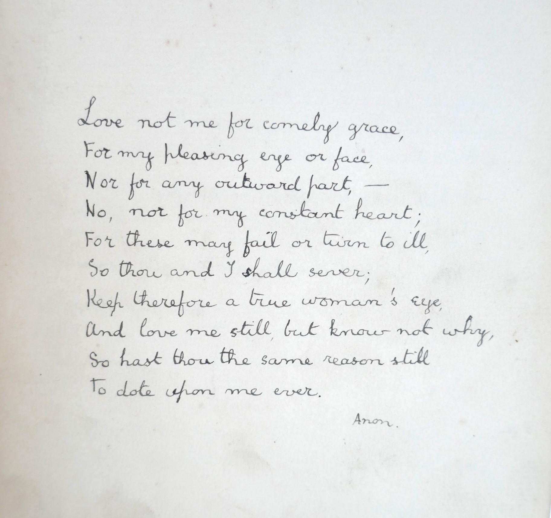 Book of Handwritten Poems (1909) - Image 2