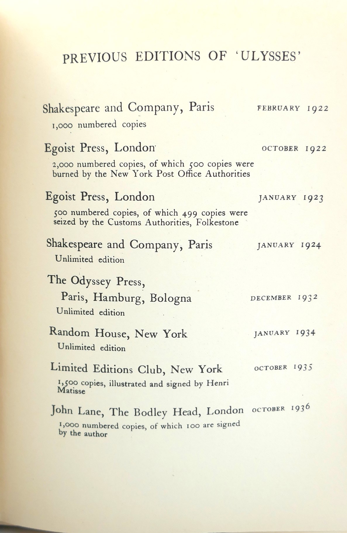 Ulysses. First UK Edition (1937) - Image 5