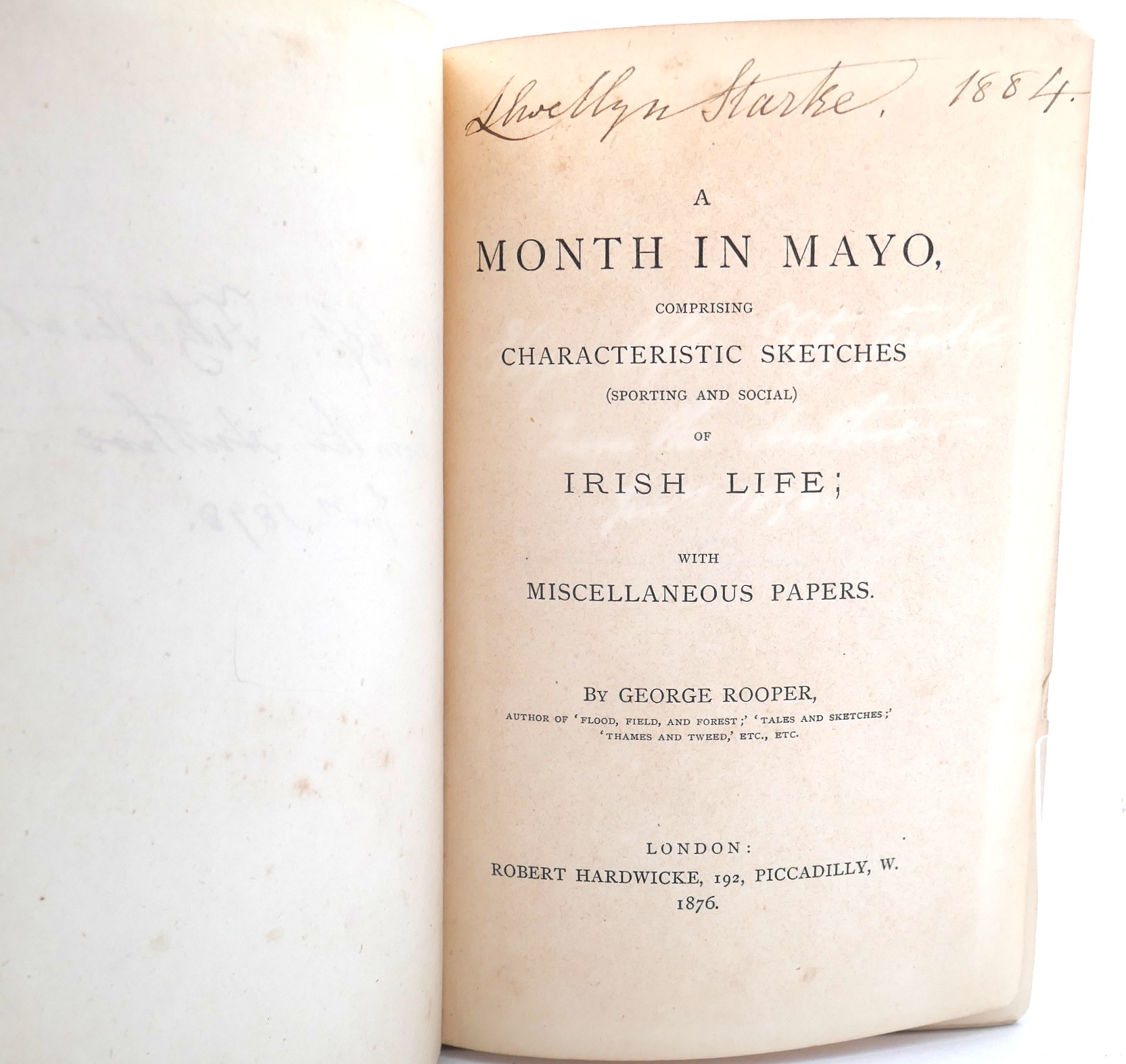 A Month in Mayo. Sketches Sporting and Social (1876) - Image 2