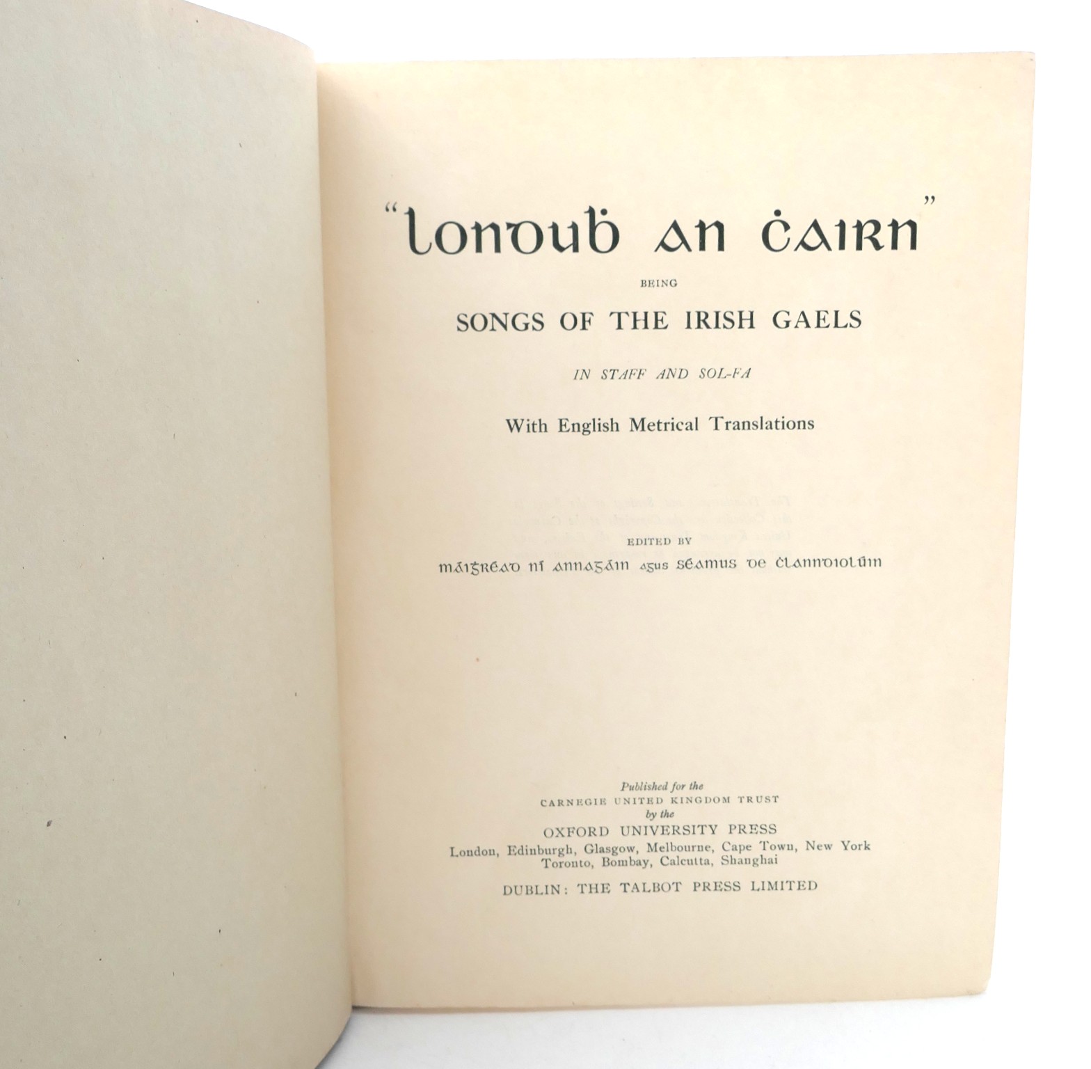 'Londubh and Chairn' Songs of the Irish Gaels (1925) - Image 2