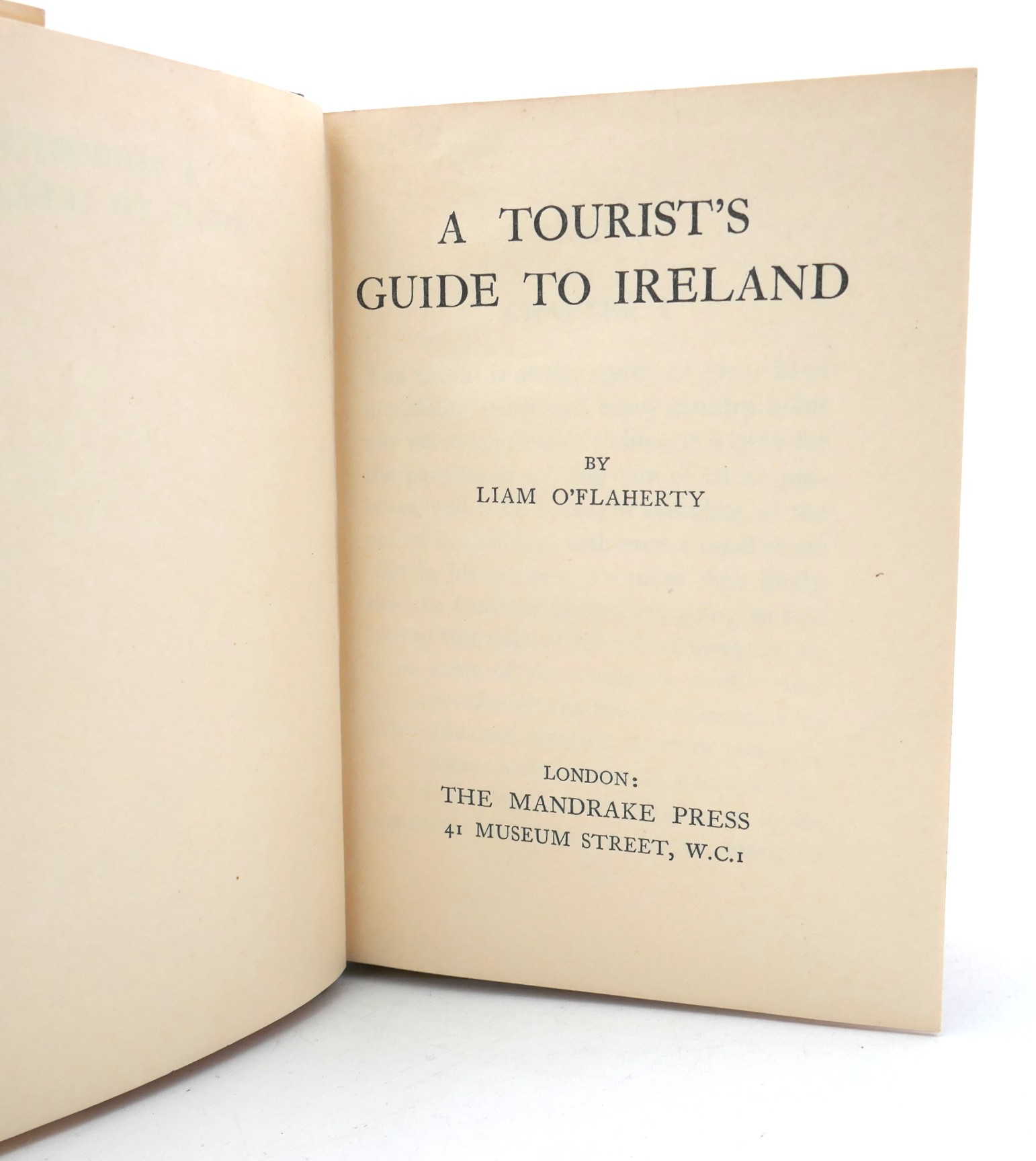 Tourist's Guide to Ireland. Inscribed by the Author (1929) - Image 3