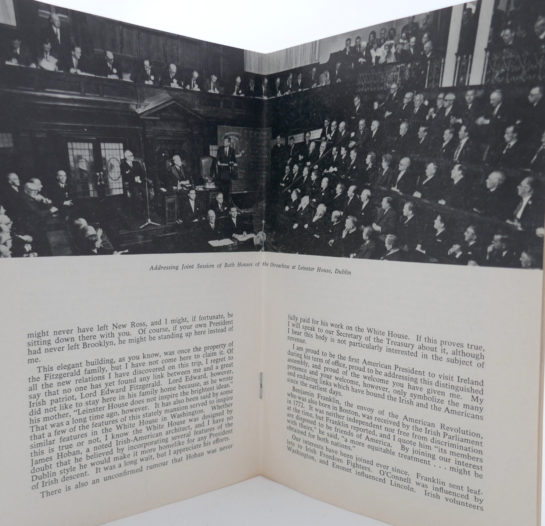 Press Photograph of President Kennedy Addressing Dáil Éireann (1963) - Image 5