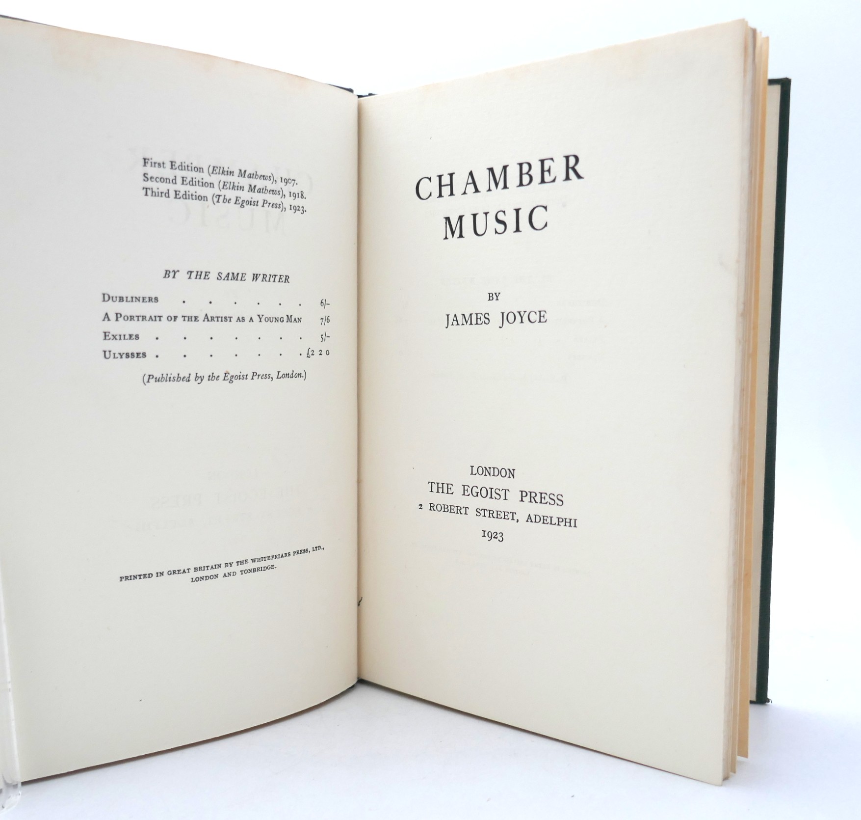 Chamber Music. Egoist Press (1923) - Image 2