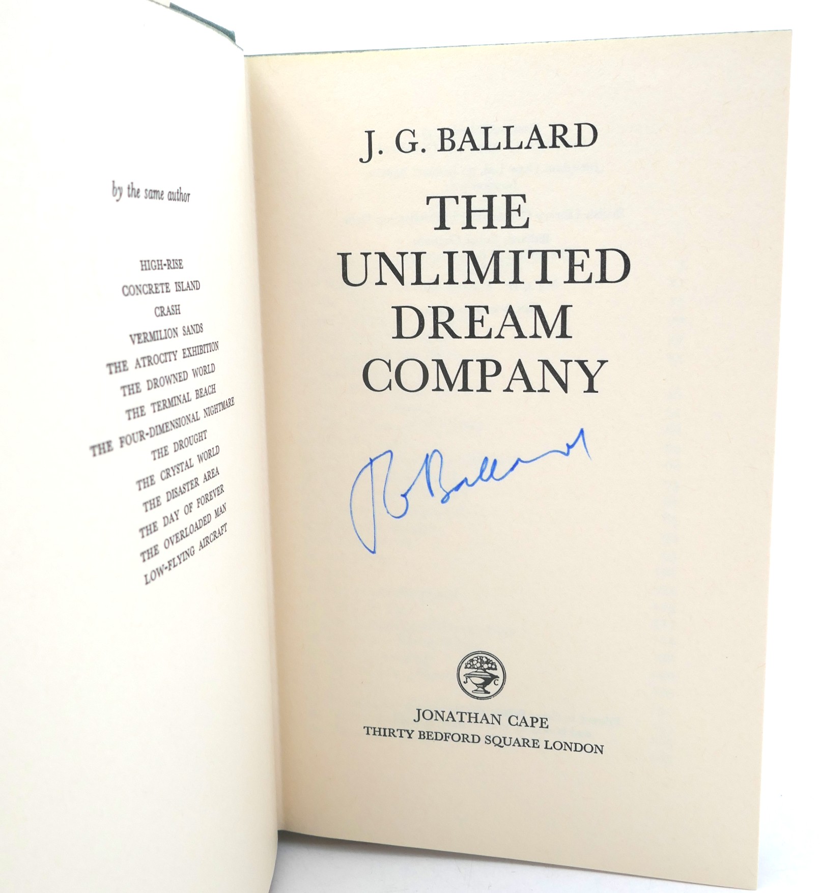 The Unlimited Dream Company. Author Signed (1979) - Image 2