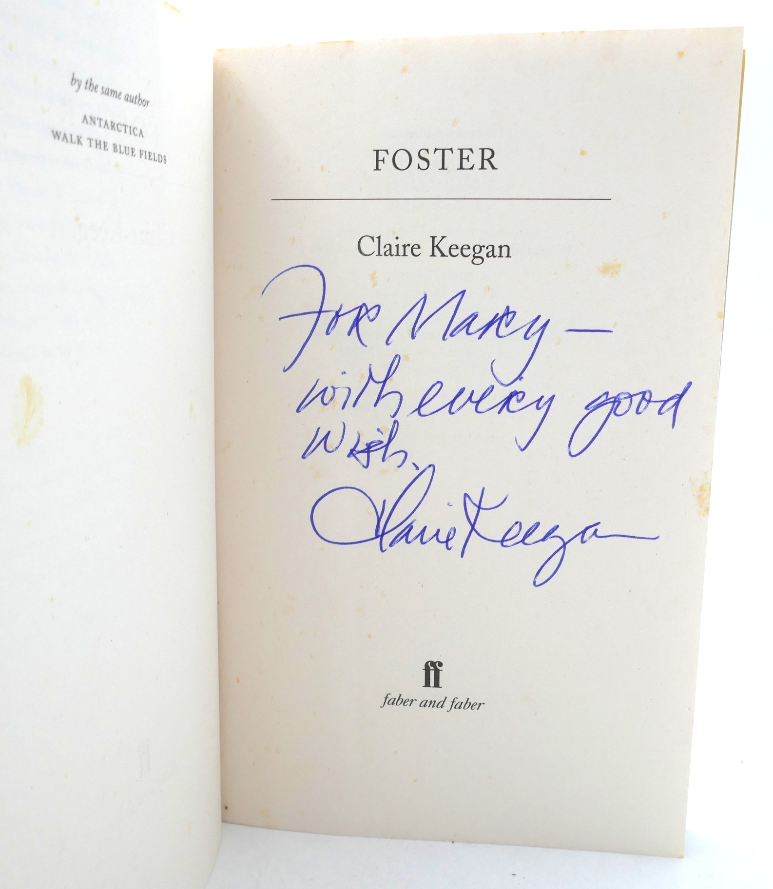 Foster. Inscribed by the Author (2010) - Image 2