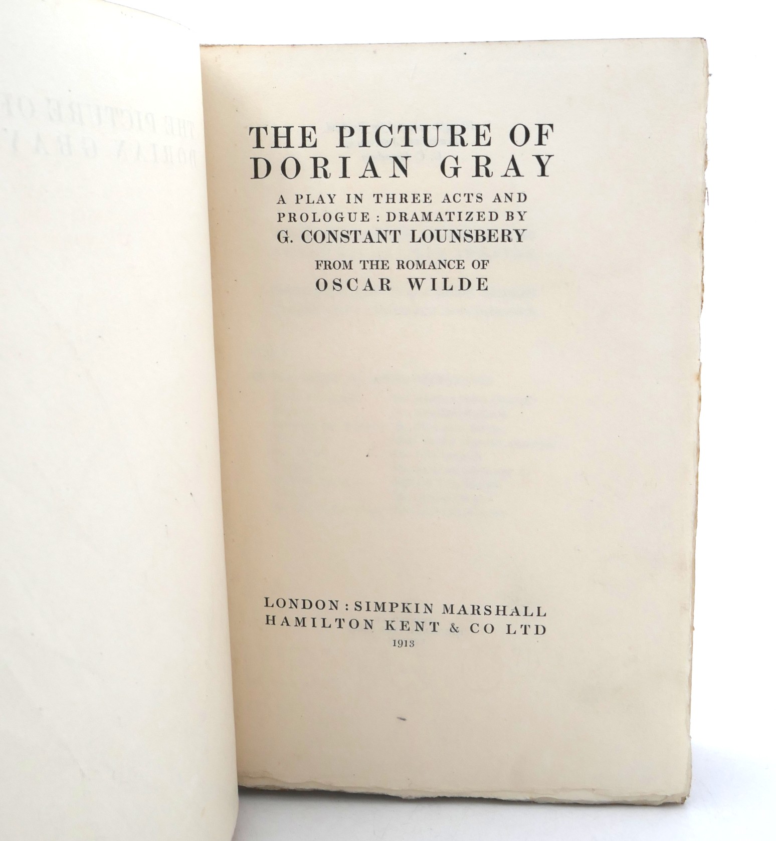 The Picture of Dorian Gray. A Play (1913) - Image 2