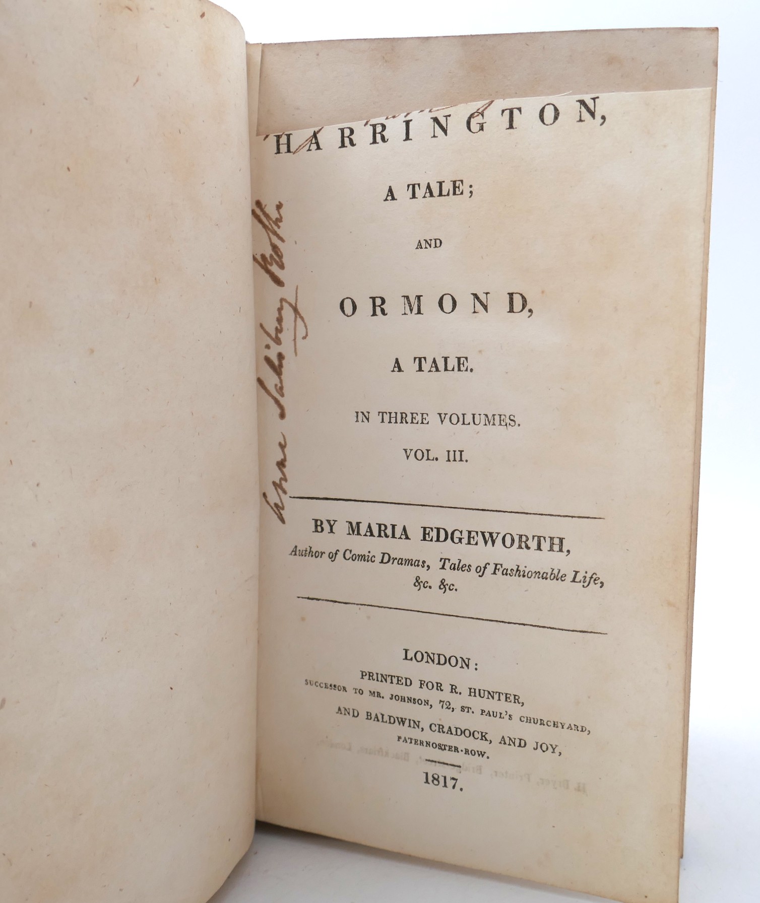 Harrington; A Tale. And Ormond A Tale (1817) - Image 5