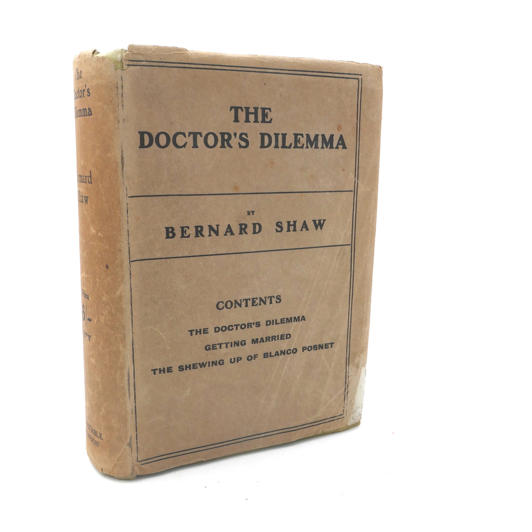 The Doctor's Dilemma. Inscribed by the Author (1918)