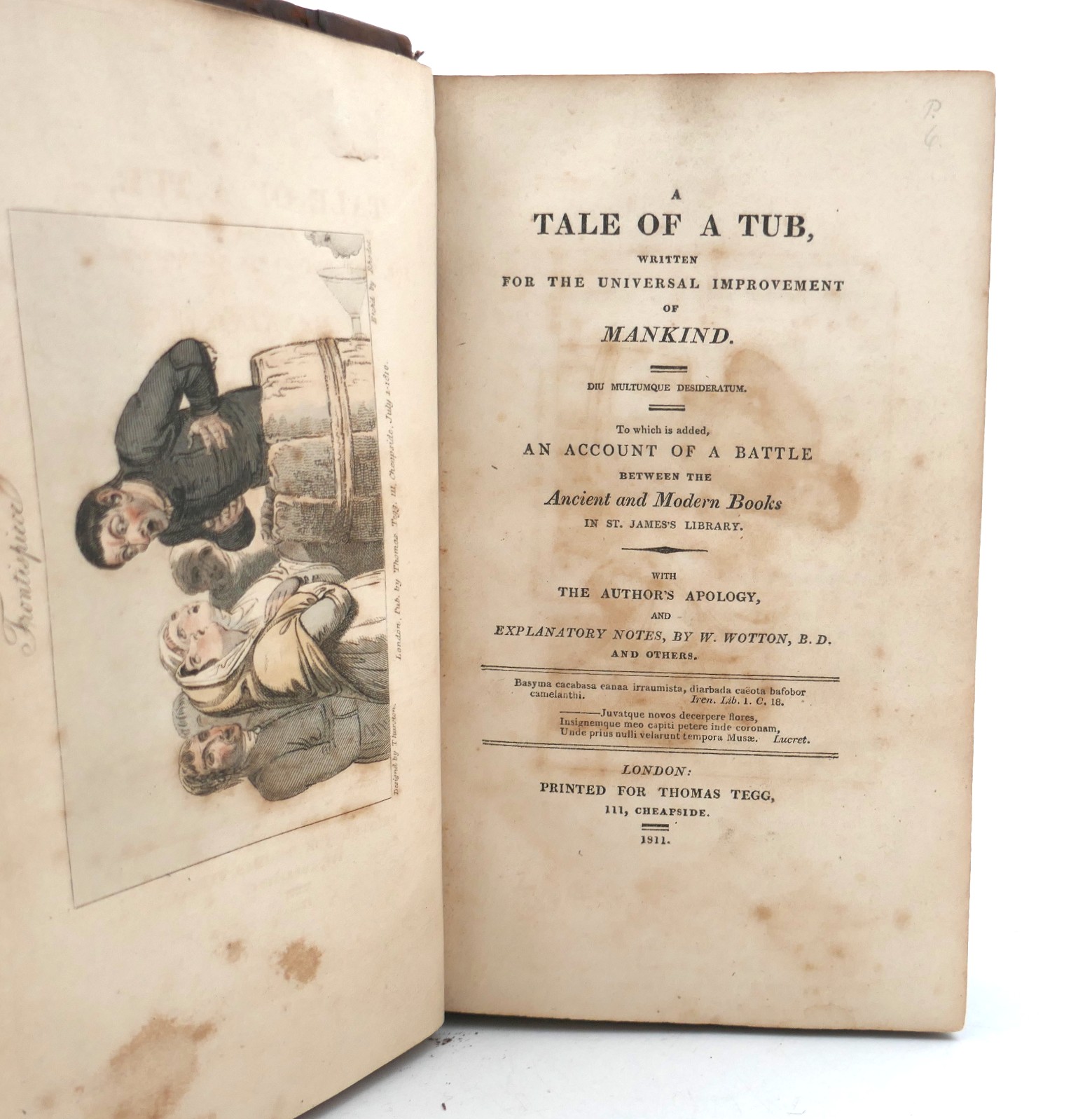 A Tale of a Tub. Illustrated with Coloured Plates (1811) - Image 2