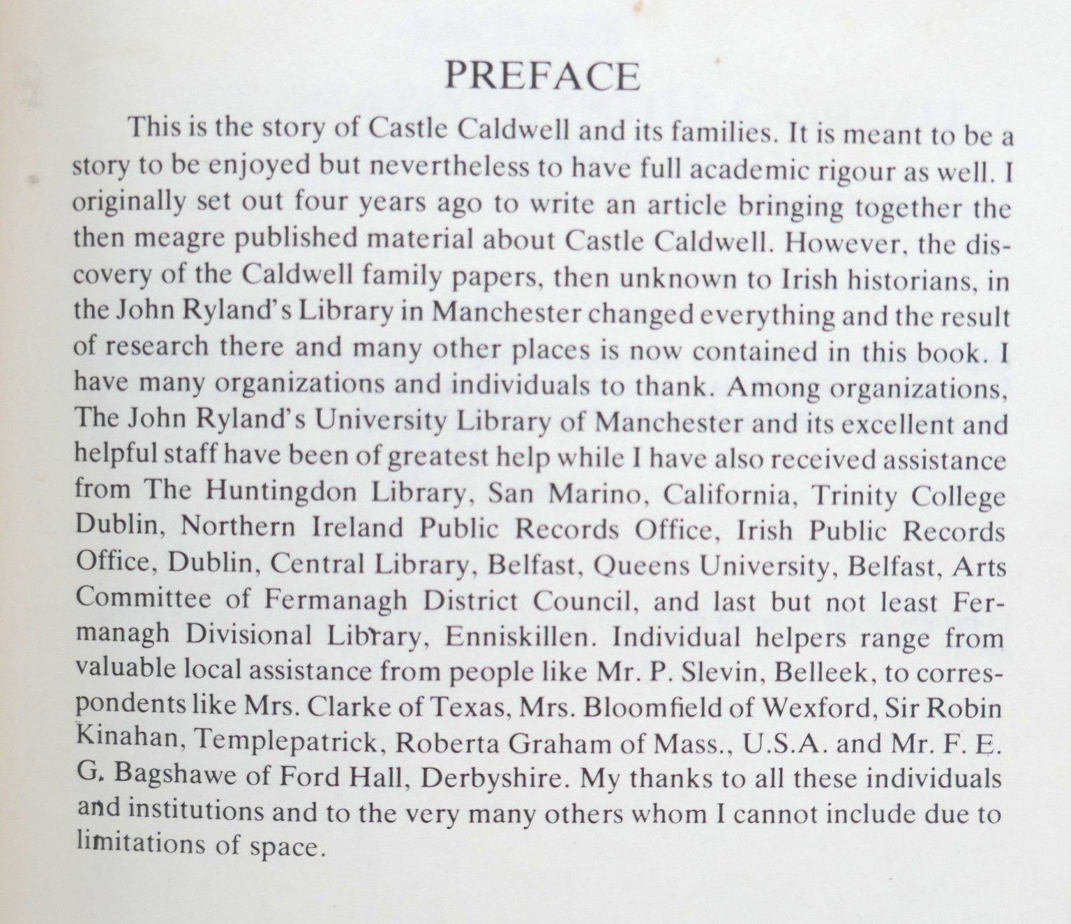 A History of Castle Caldwell and its Families (1980) - Image 3