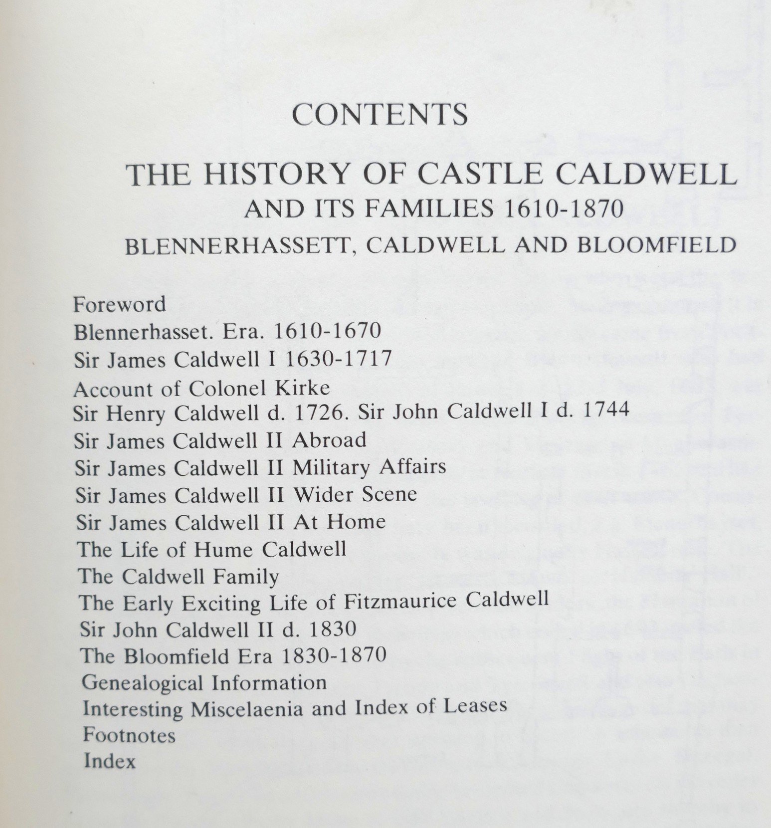 A History of Castle Caldwell and its Families (1980) - Image 4
