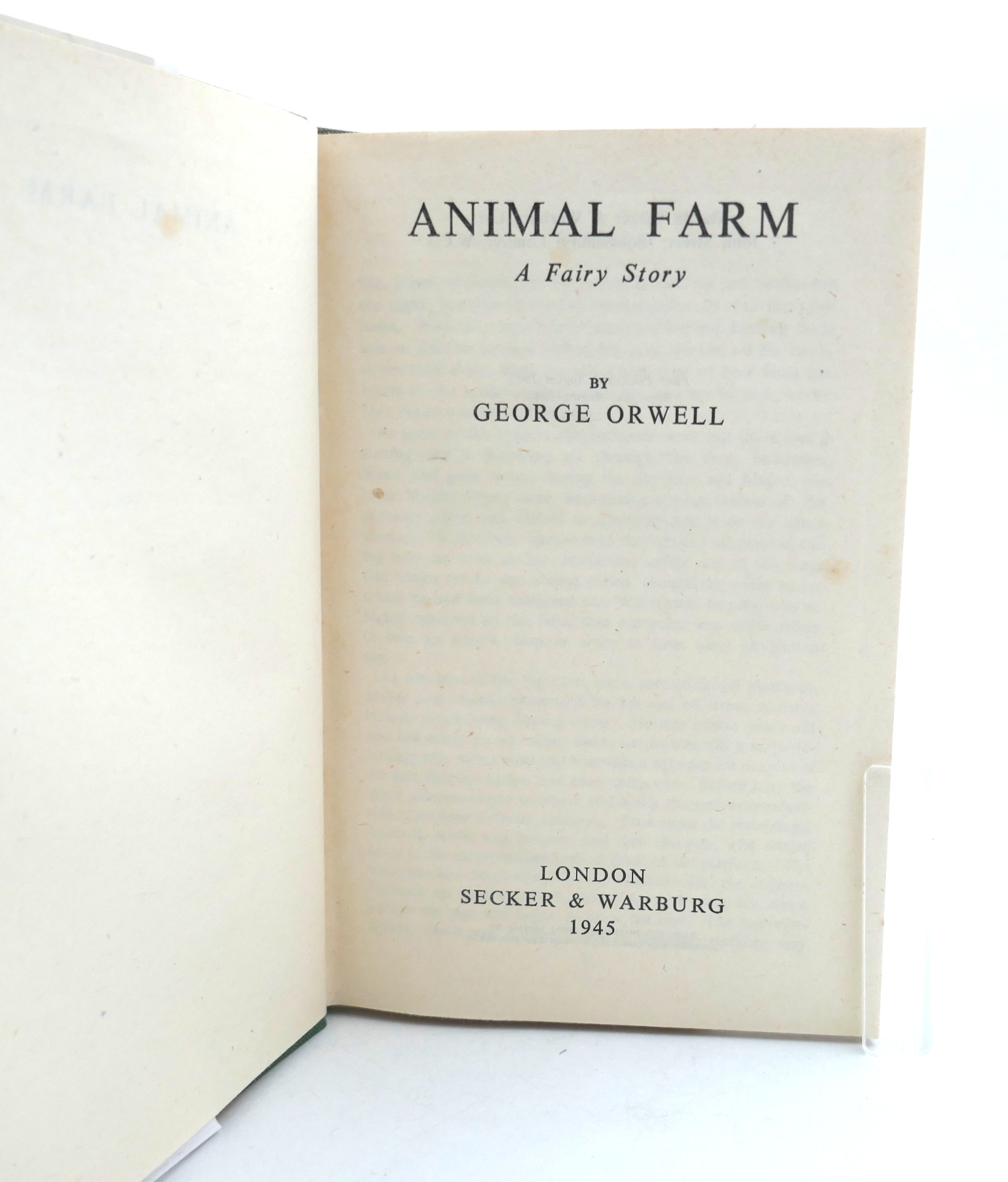 Animal Farm. Second Impression (1946) - Image 4