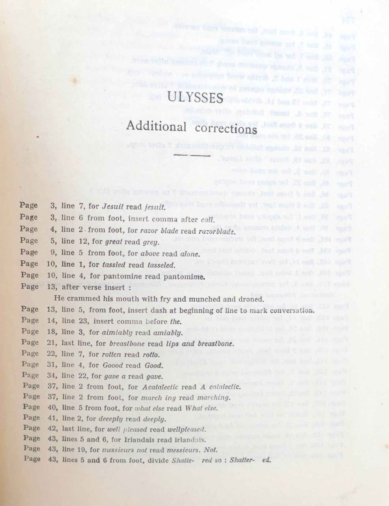 ULYSSES. Sixth Edition Printed August 1925 - Image 7