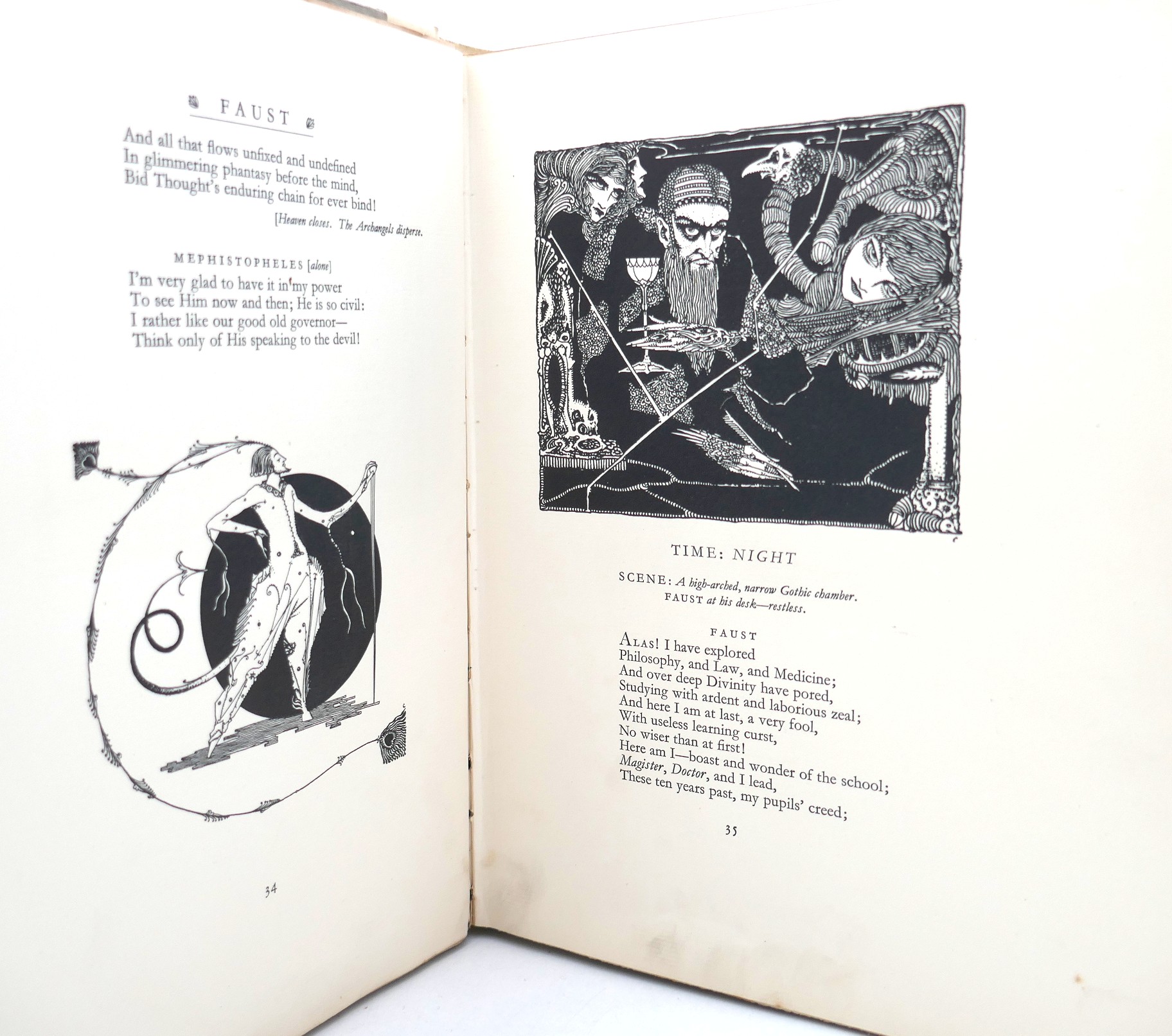 Faust by Goethe. Illustrated by Harry Clarke (1925) - Image 6