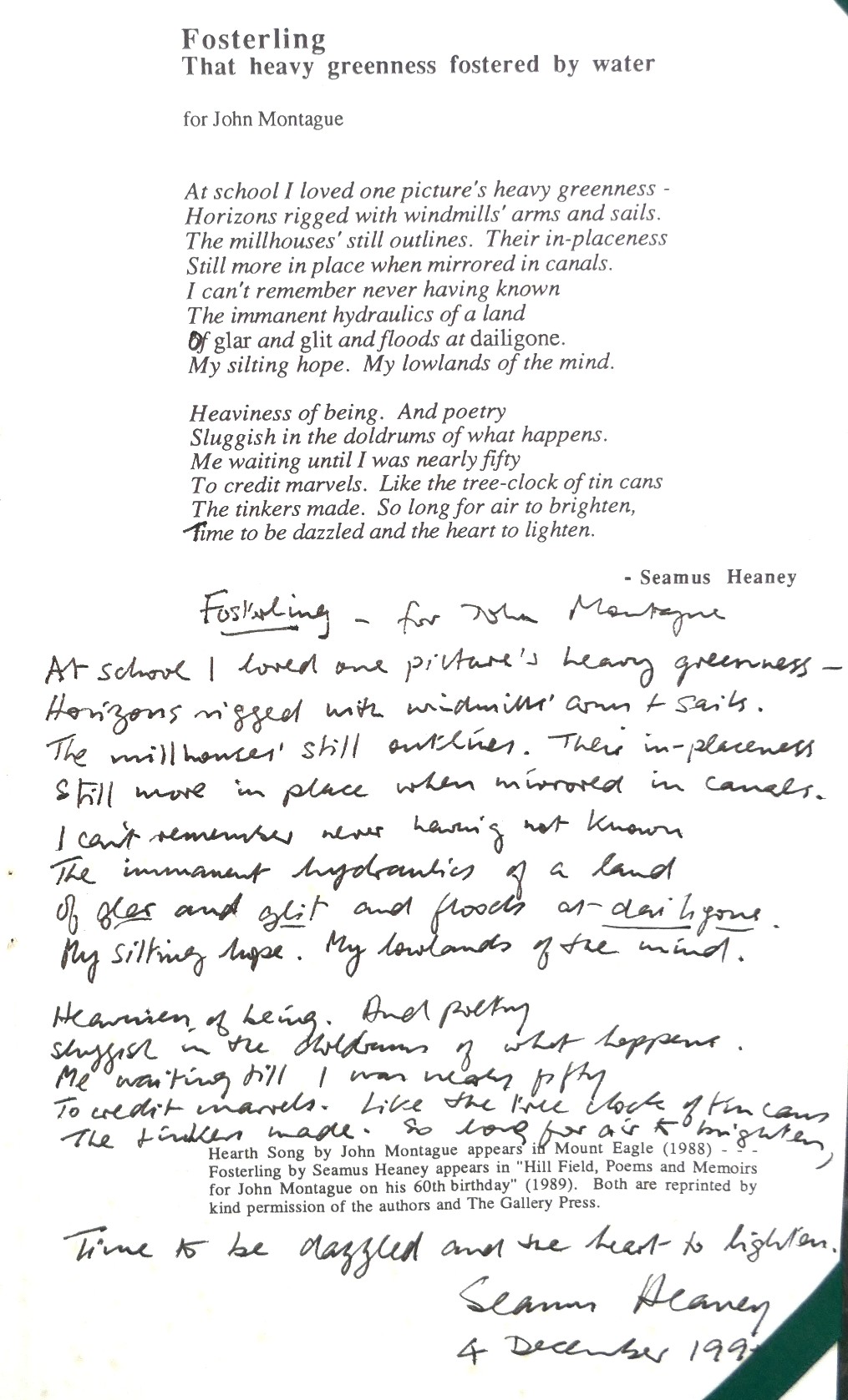 Poetry Ireland: Seamus Heaney & John Montague (1989)