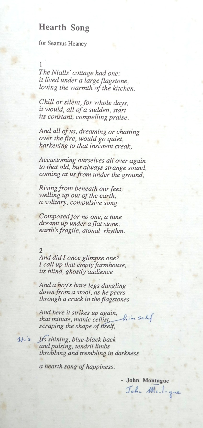 Poetry Ireland: Seamus Heaney & John Montague (1989) - Image 6