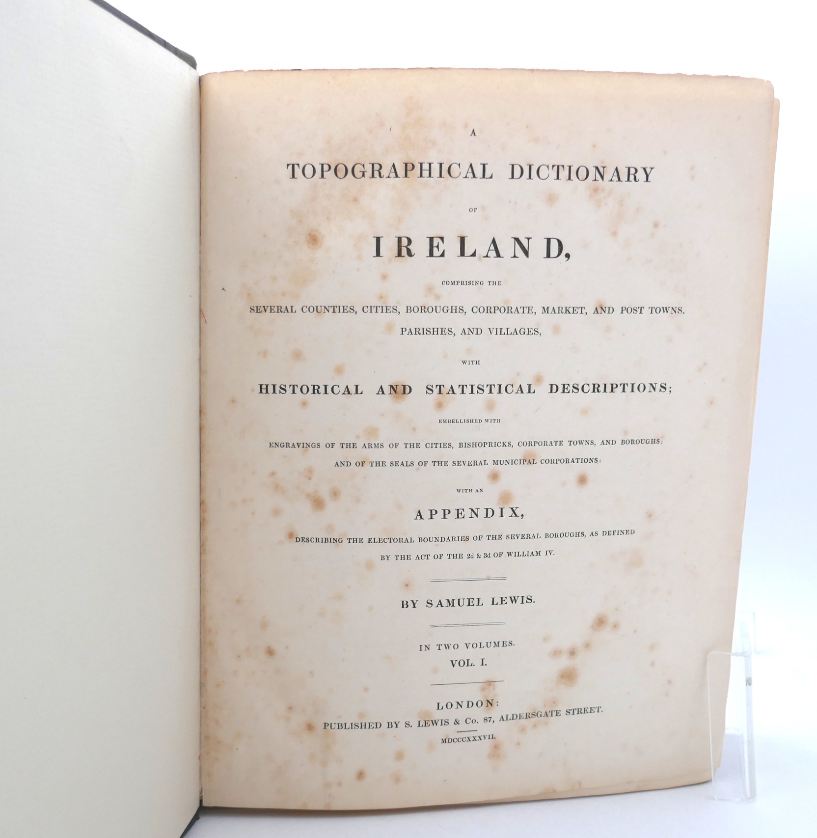 A Topographical Dictionary & Atlas of Ireland (1837) - Image 2